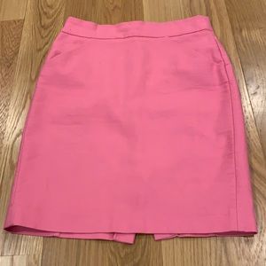 Jcrew pink pencil skirt